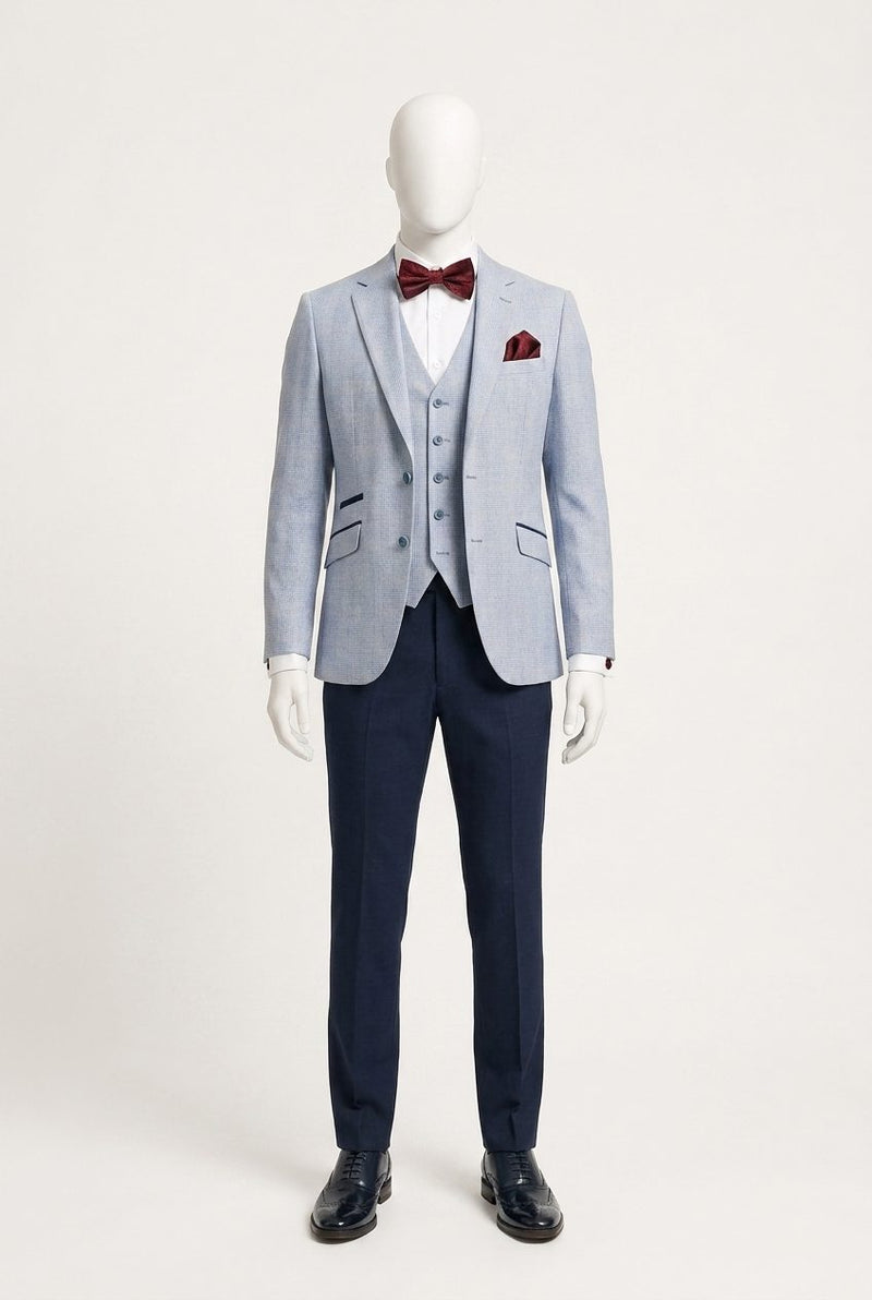 Semi Formal — Light Blue Contrast Groom — photo 1