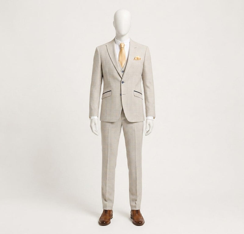 Cream Semi-Formal Groom photo 1
