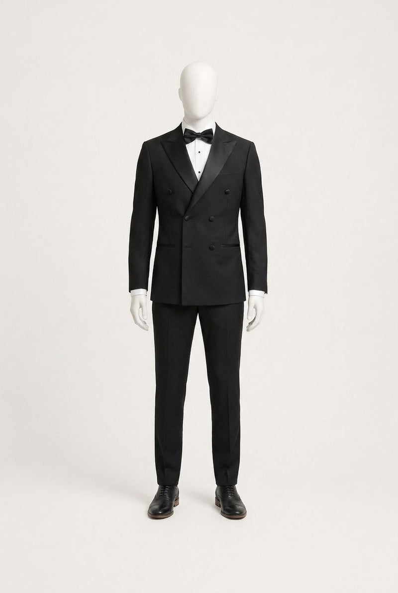 Black Tie — Black Double-Breasted Groom — photo 1