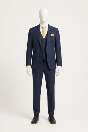 Formal Navy & Champagne Formal Groom