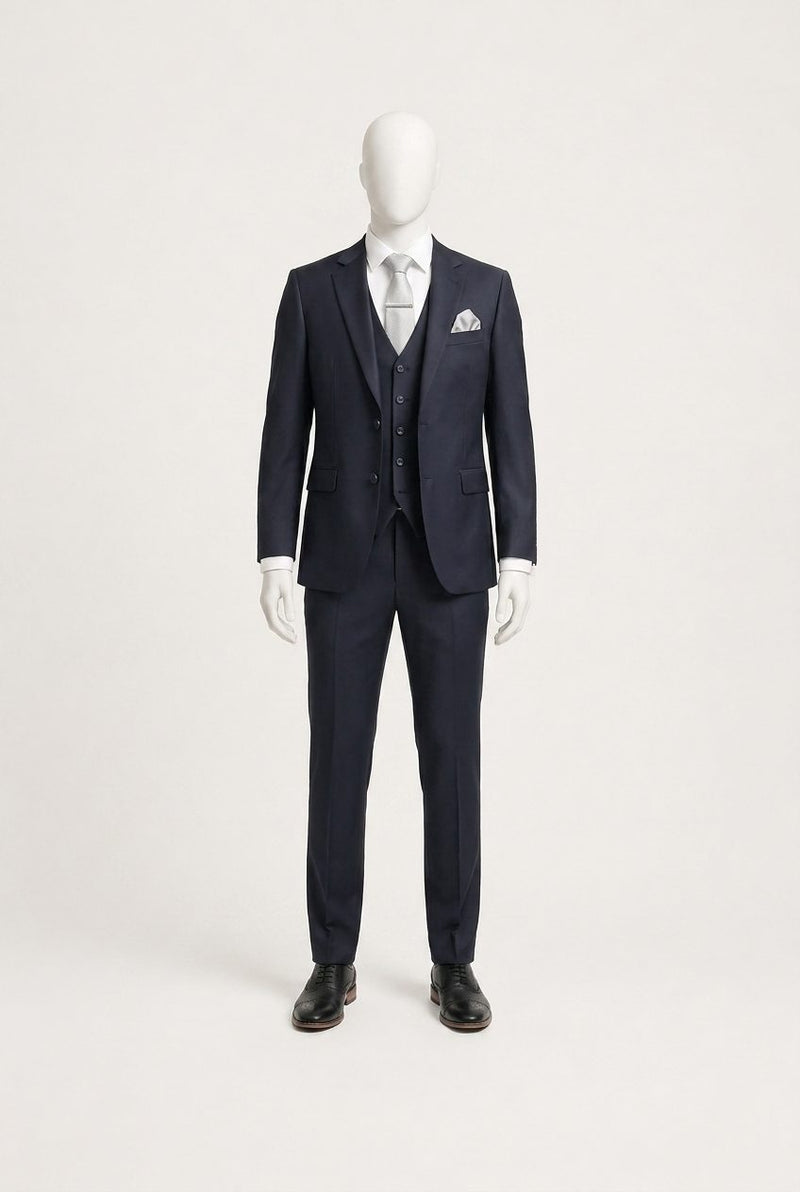 Formal — Navy & Silver Formal Groom — photo 1
