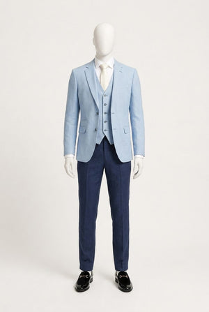 Summer Light Blue Contrast Groom