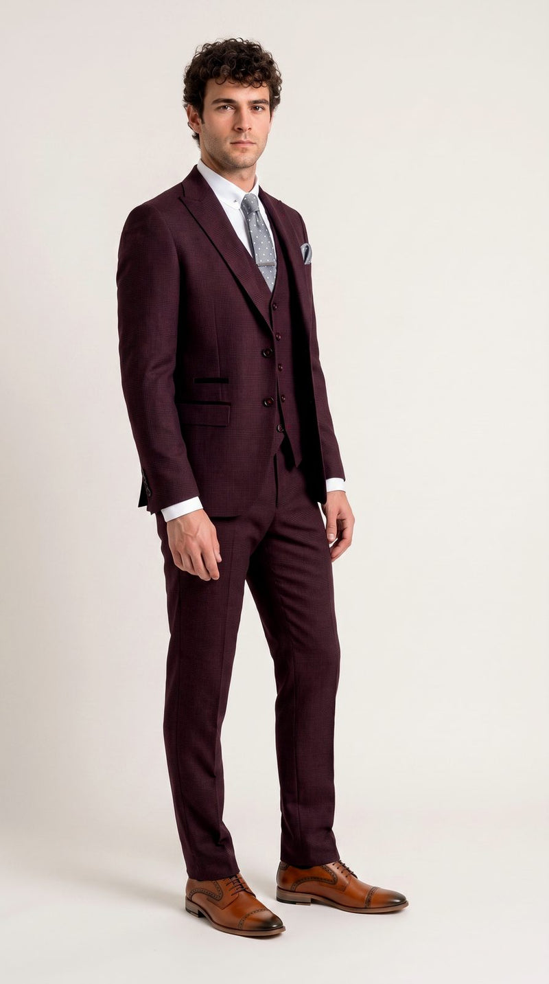 Semi Formal — Burgundy Semi-Formal Groom — photo 2