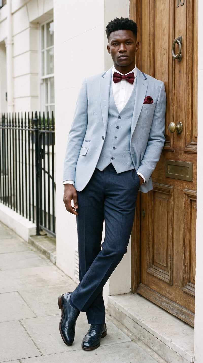 Semi Formal — Light Blue Contrast Groom — photo 3