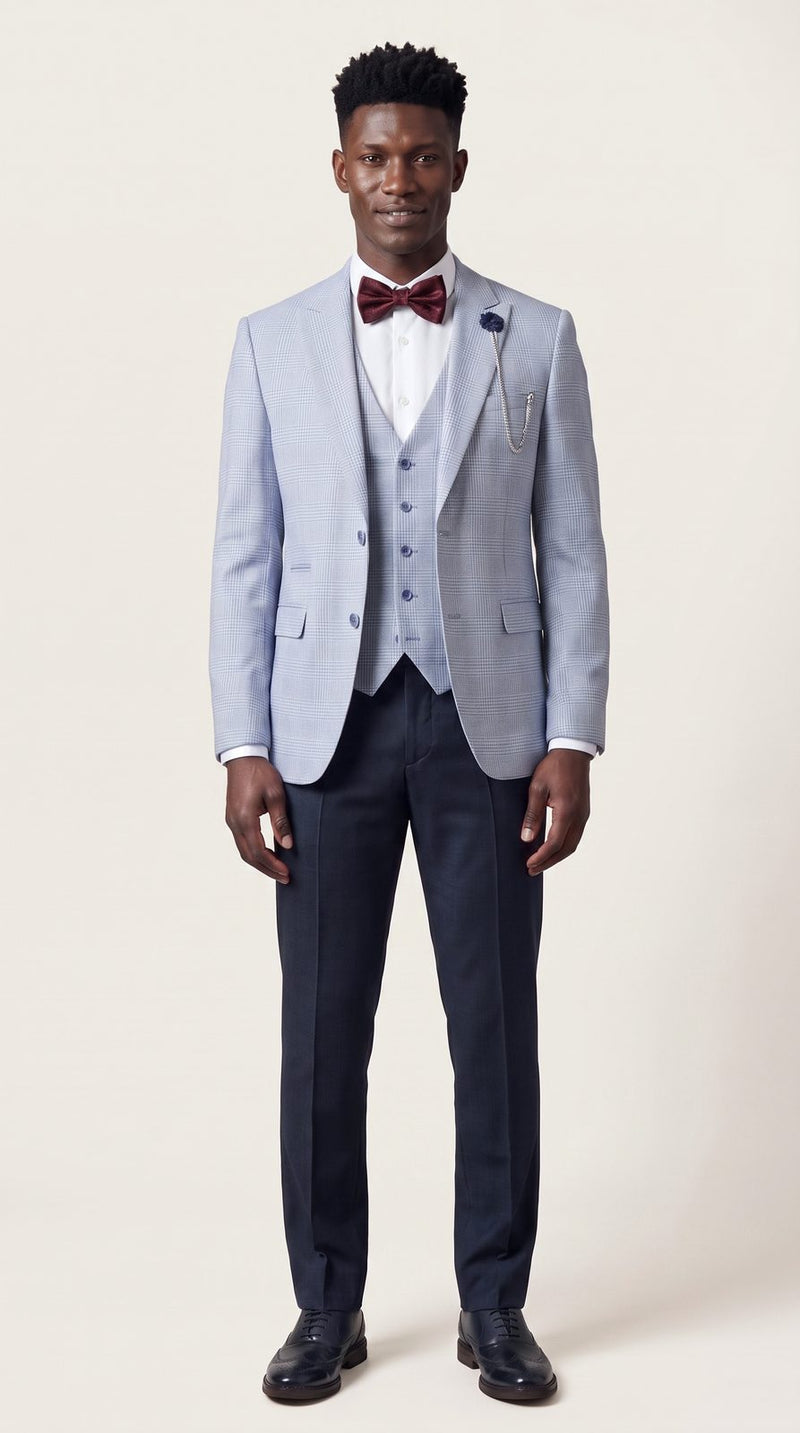 Semi Formal — Light Blue Contrast Groom — photo 2