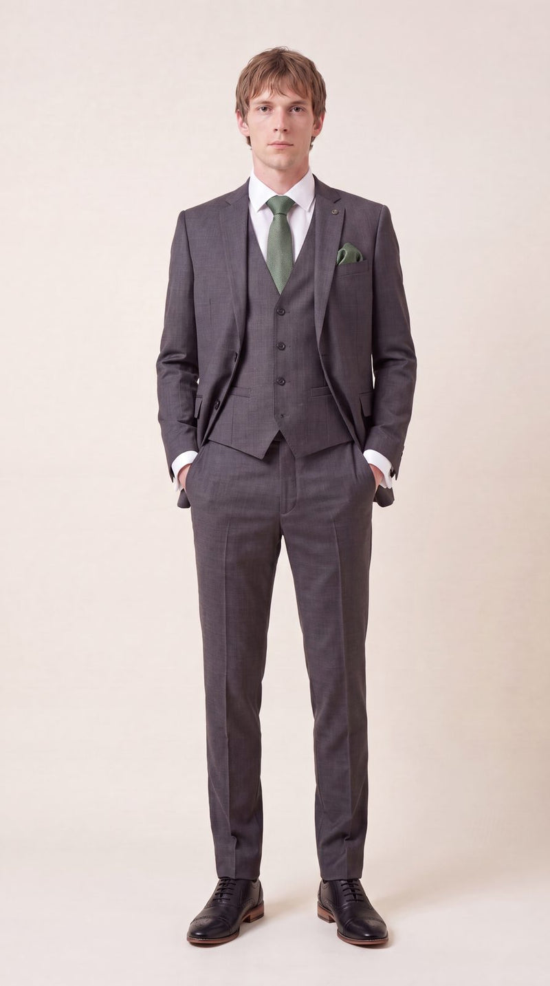 Formal — Charcoal & Sage Formal Groom — photo 3