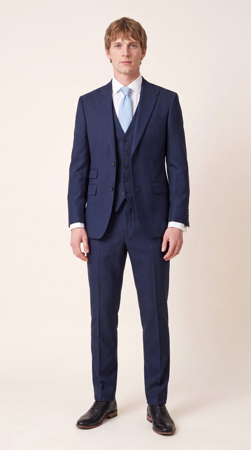 Formal — Navy & Light Blue Formal Groom — photo 2