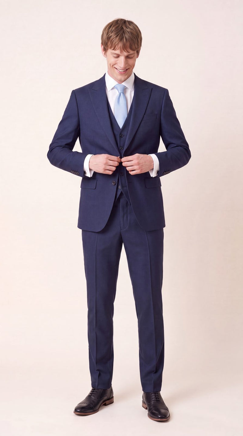 Formal — Navy & Light Blue Formal Groom — photo 3
