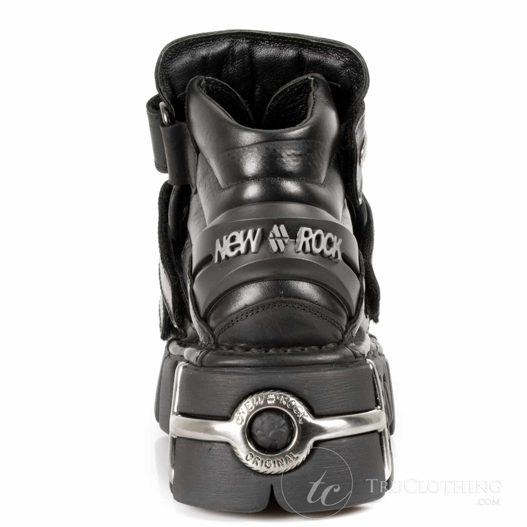 M.285-S1 New Rock Unisex Shoes Metallic Leather Biker Gothic