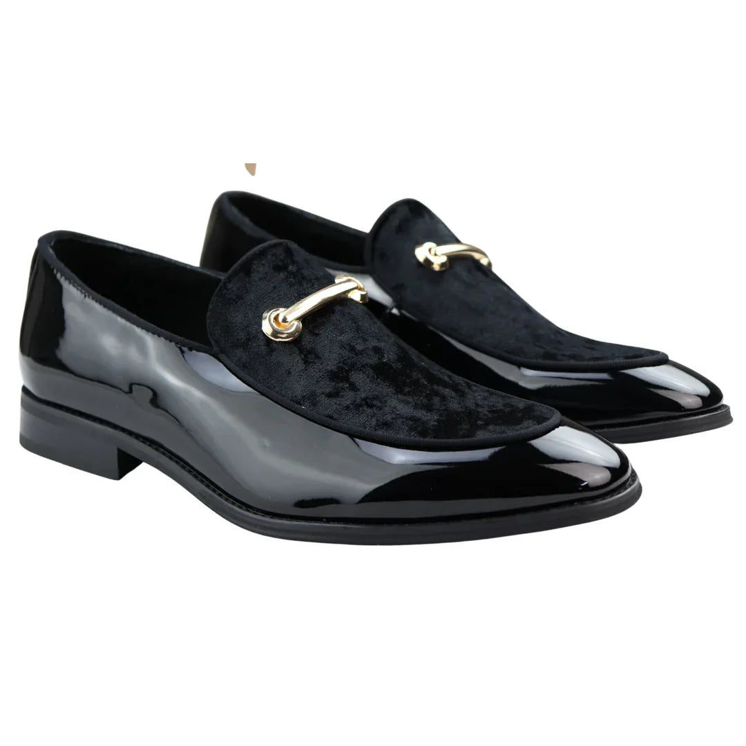 Men's Moccasin Loafers Shoes Leather Black Lined Slip On Velvet Smart Formal Shoe Men's Moccasin Loafers Shoes Leather Black Lined Slip On Velvet Smart Formal Shoe