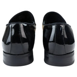Men's Moccasin Loafers Shoes Leather Black Lined Slip On Velvet Smart Formal Shoe