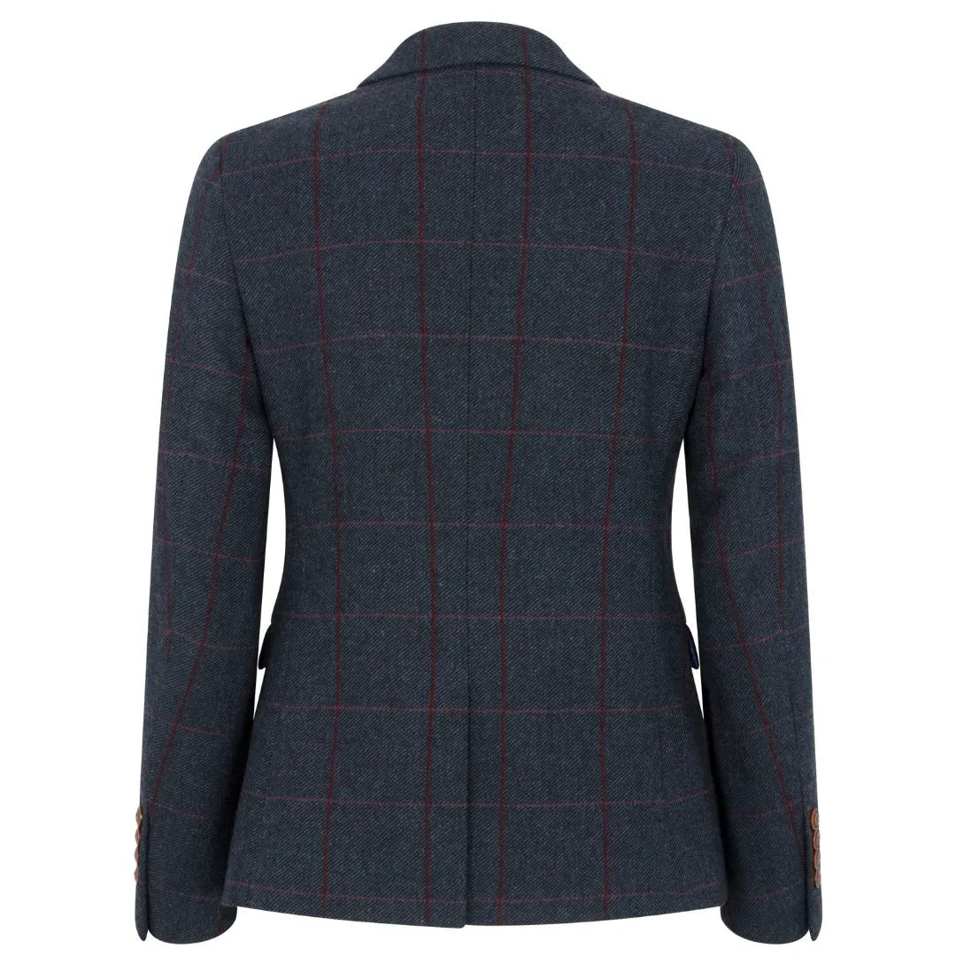 Madrid - Women's Navy Tweed Tailored Fit Blazer