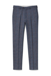 Madrid - Men's Blue Tweed Trousers