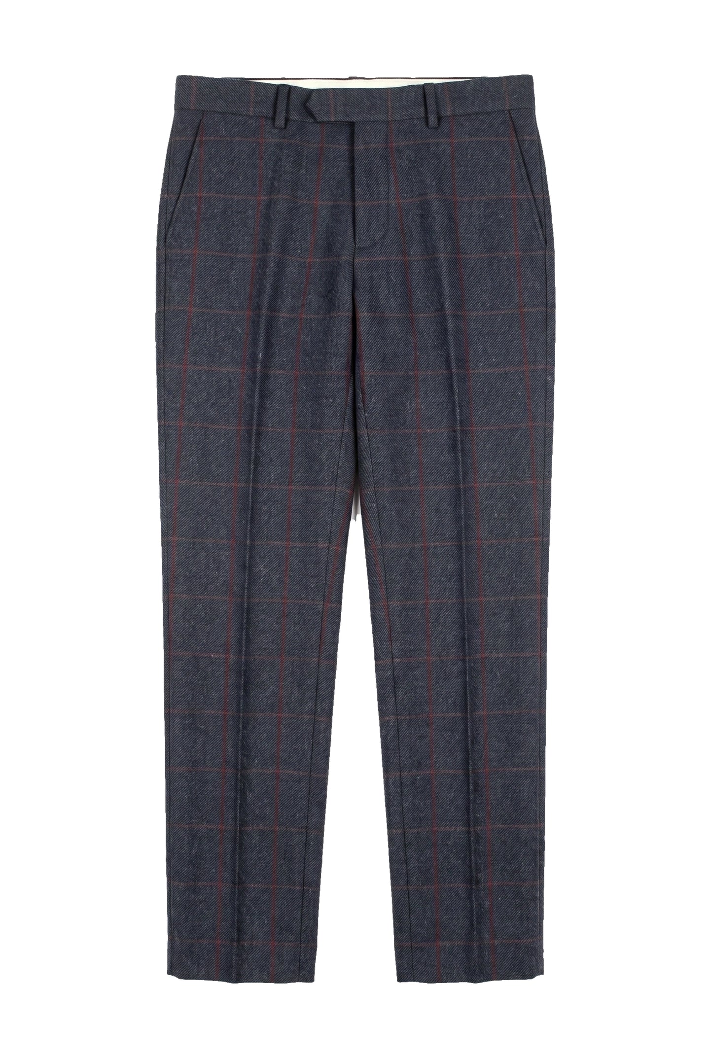 Madrid - Men's Blue Tweed Trousers