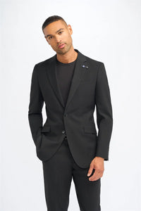 Malibu - Men's Black Tailored Fit Blazer