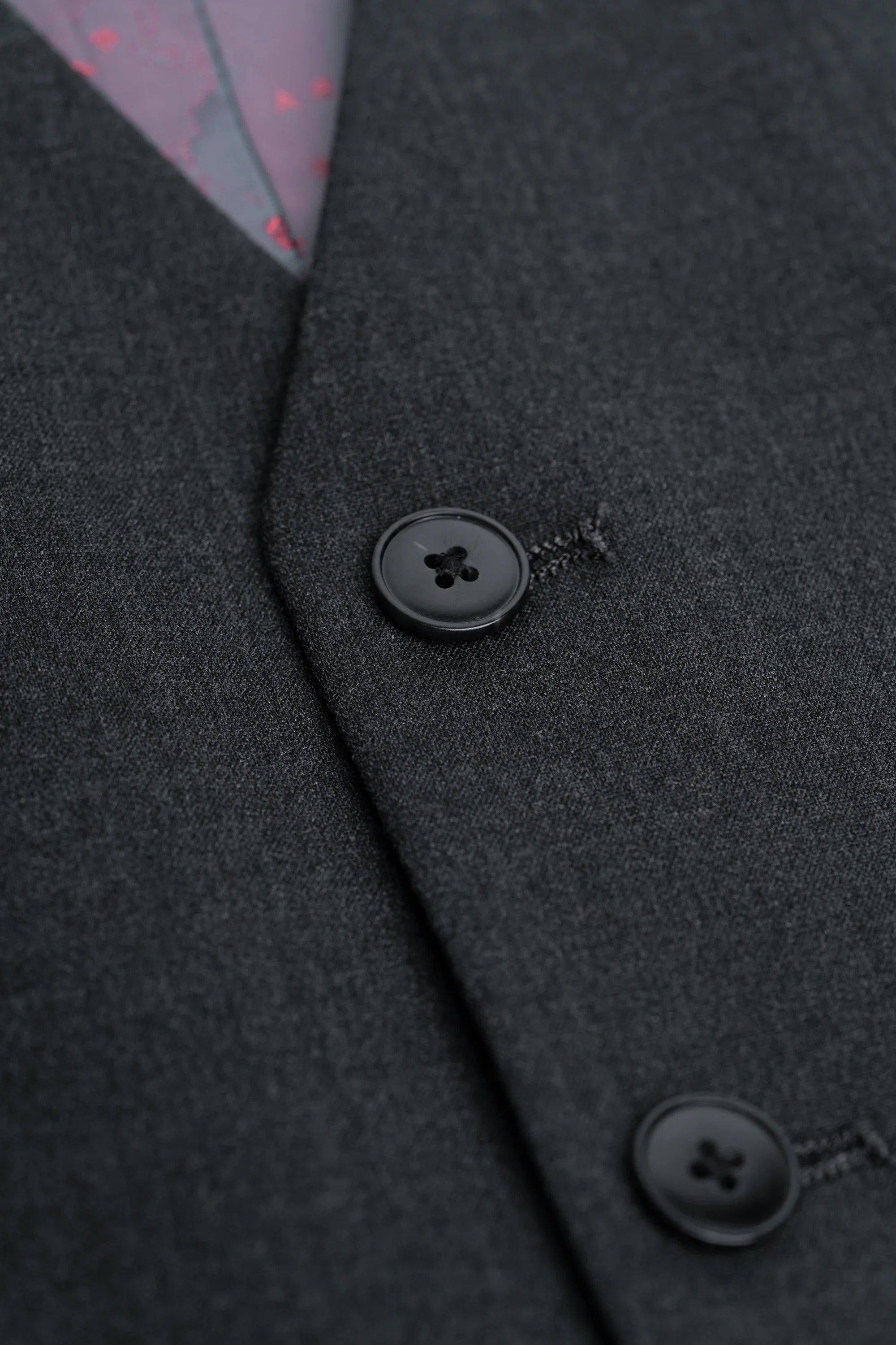 Malibu - Men's Charcoal Textured Grey 3 Piece Suit