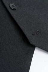 Malibu - Men's Charcoal Textured Grey 3 Piece Suit