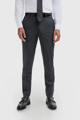 Malibu - Men's Charcoal Textured Trousers