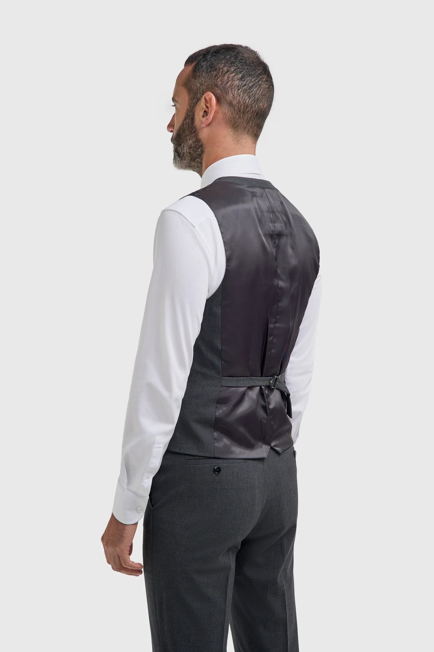 Malibu - Men's Charcoal Textured Waistcoat