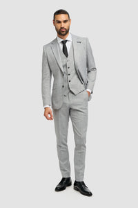 Malibu - Men's Grey Tailored Fit Blazer