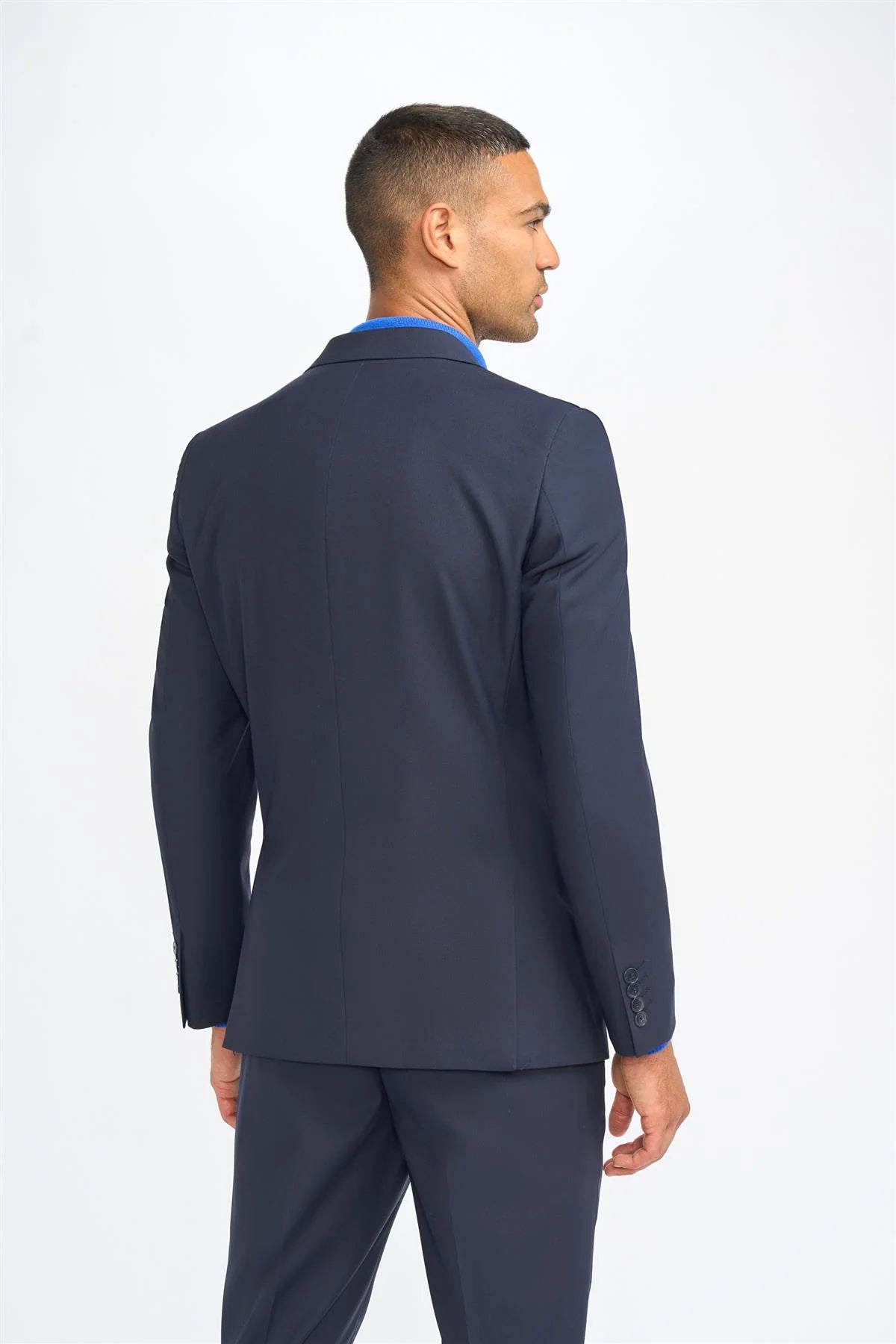 Malibu - Men's Navy Tailored Fit Blazer
