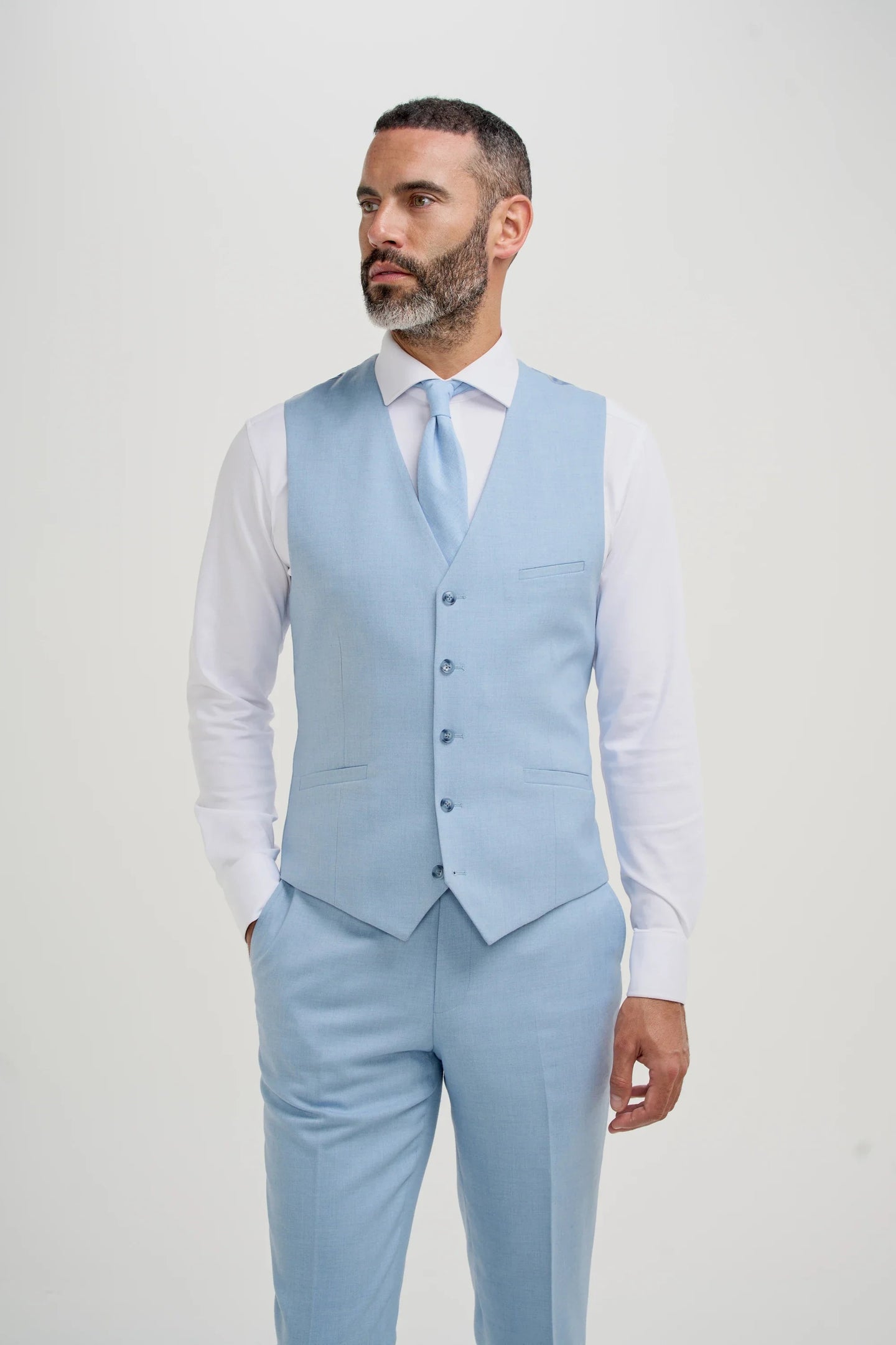 Malibu - Men's Sky Blue Waistcoat