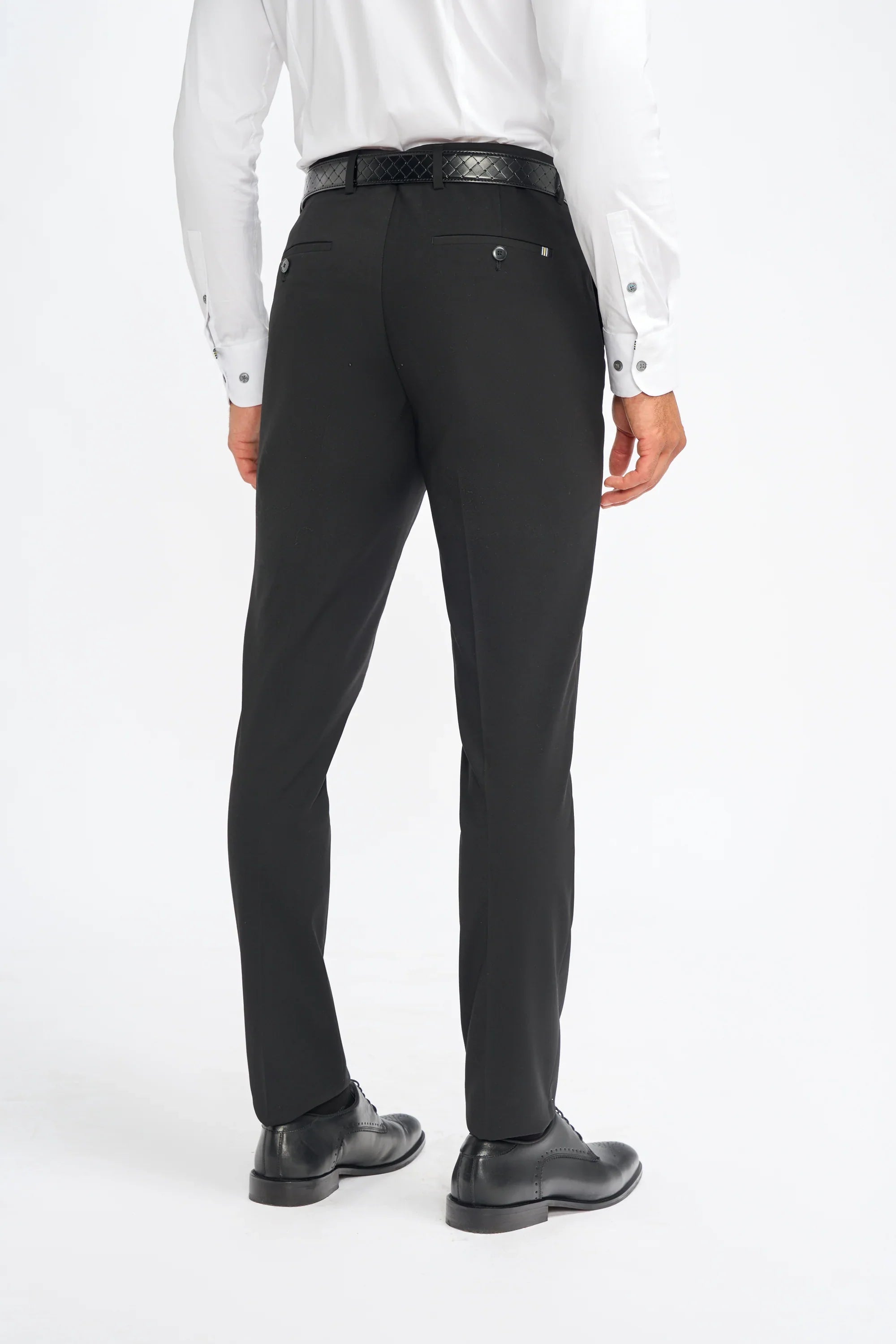 Malibu - Men's Black 3 Piece Tailored Fit Suit: Buy Online - Happy Gentleman Malibu - Men's Black 3 Piece Tailored Fit Suit: Buy Online - Happy Gentleman
