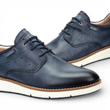 Manacor - Men's Blue Leather Lace-Up Sneakers