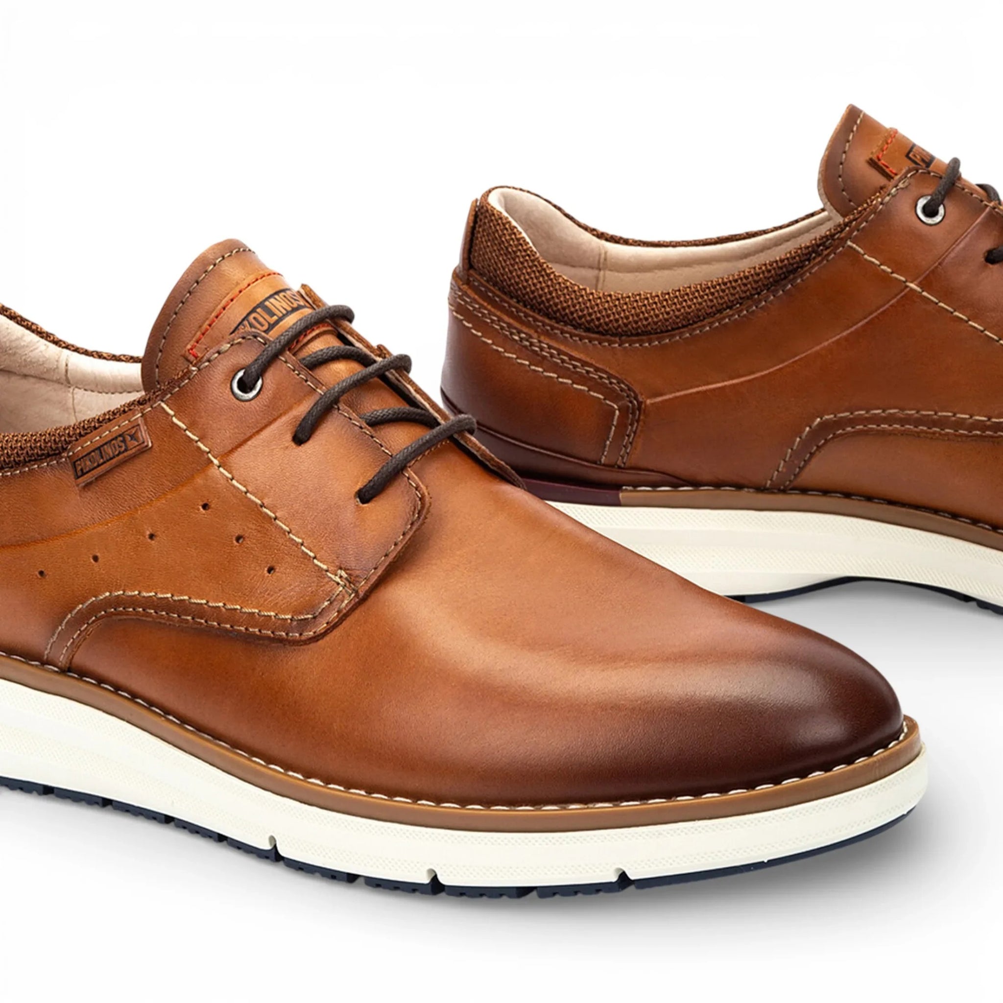 Manacor - Men's Brown Leather Lace-Up Sneakers