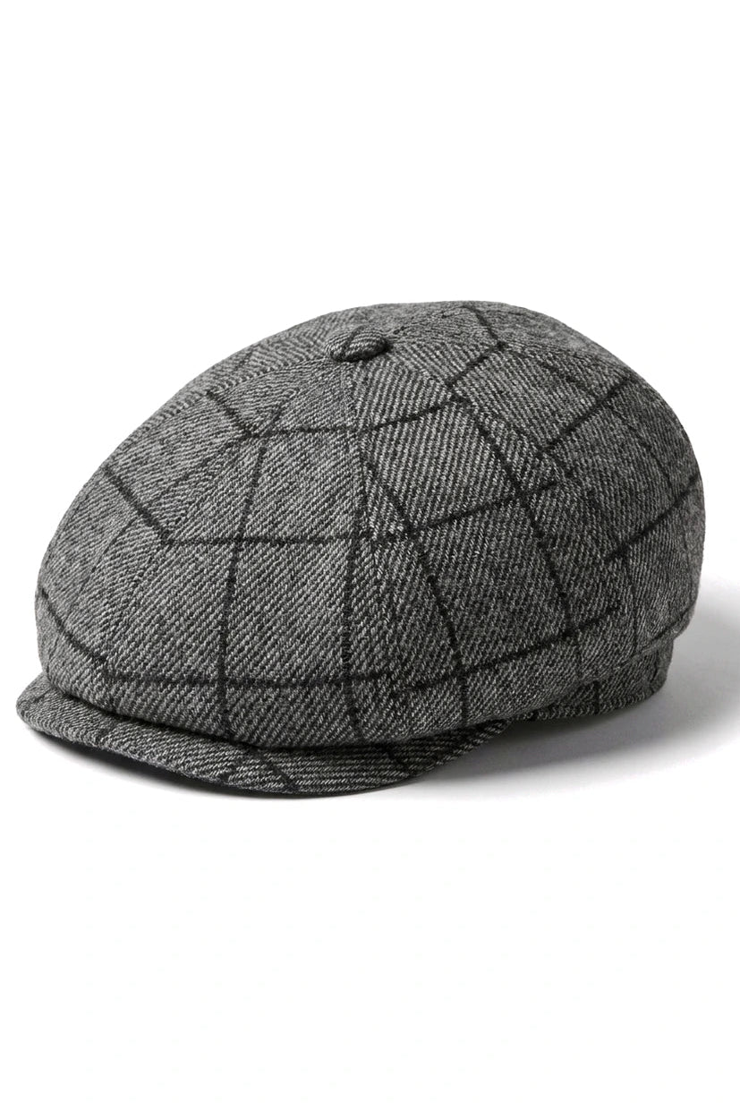 Marc Darcy Kristian Mens Tweed Vintage Retro Grandad Flat Caps Hats Newsboy Check Classic