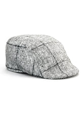 Marc Darcy Kristian Mens Tweed Vintage Retro Grandad Flat Caps Hats Newsboy Check Classic