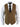 Mens Double Breasted Felt Tweed Vintage Retro Classic Waistcoat Slim Fit Herringbone-Melton DBC Tan