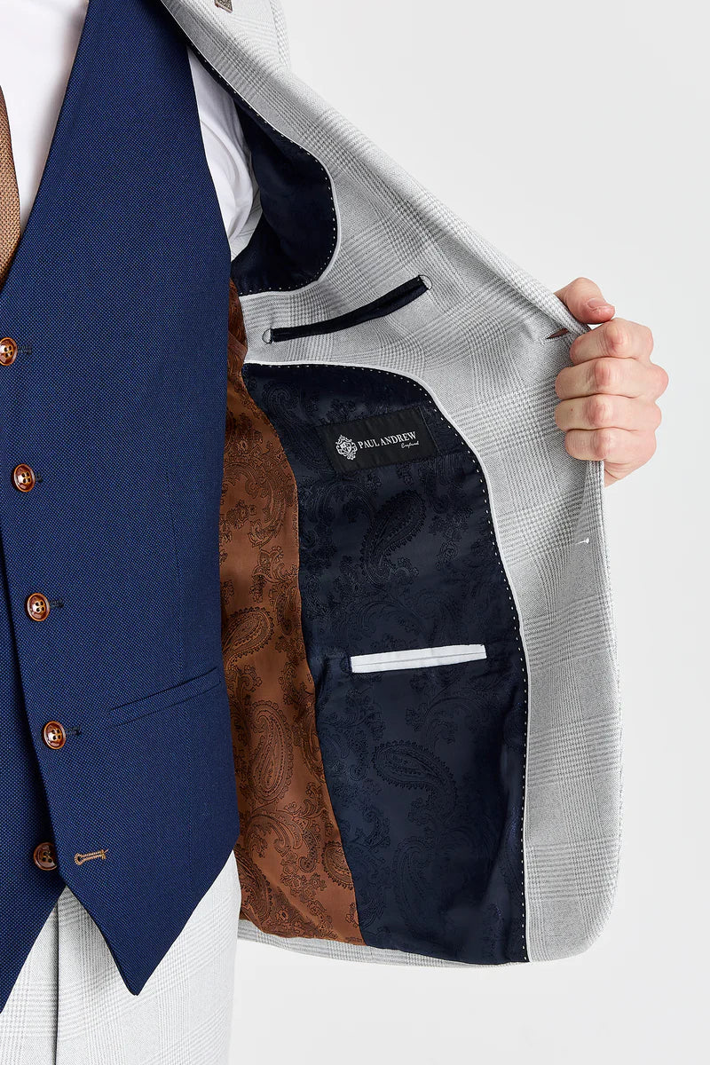 Mark Stone Suit with Constrasting Mayfair Navy Waistcoat