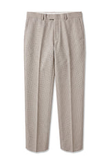 Mayfair - Men's Beige Birdseye Formal Trousers