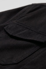Men’s Black Cotton Twill Jacket - Trucker Overshirt