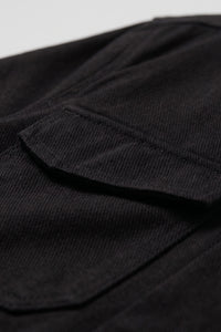 Men’s Black Cotton Twill Jacket - Trucker Overshirt