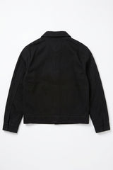 Men’s Black Cotton Twill Jacket - Trucker Overshirt