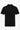 Men’s Black Knitted Polo Shirt Zip Neck Soft Blend Short Sleeve Top