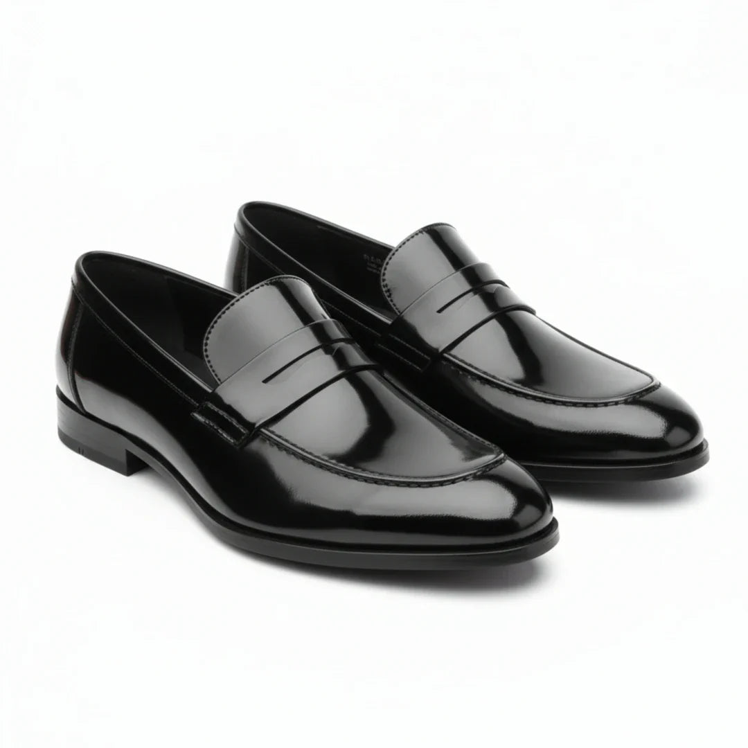 Men’s Faux Leather Slip On Penny Loafers