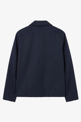 Men’s Navy Collared Waterproof Harrington Jacket