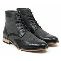 Men’s Wingtip Brogue Ankle Boots