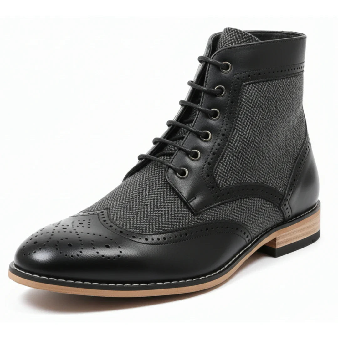 Men’s Wingtip Brogue Ankle Boots
