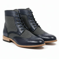 Men’s Wingtip Brogue Ankle Boots