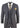 Mens 3 Piece Tweed Check Suit - Navy Blue