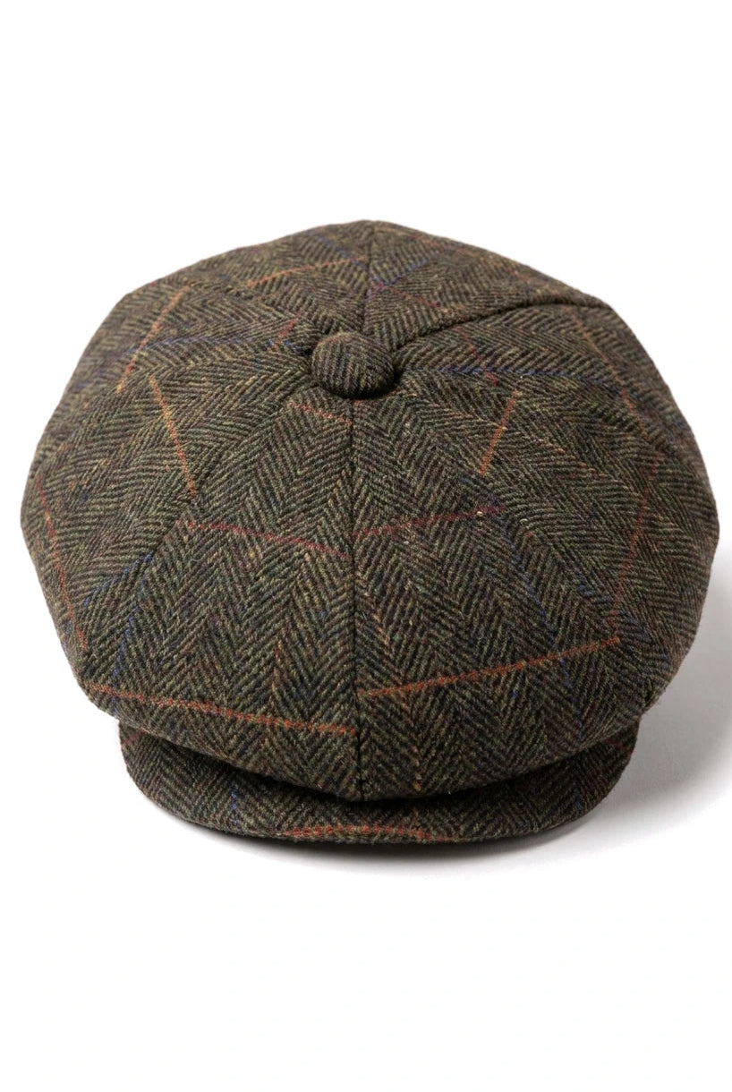 Mens Newsboy 8 Panel Hat