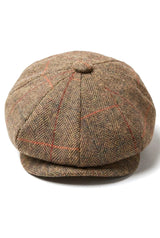 Mens Newsboy 8 Panel Hat