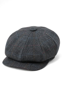Men's 8 Panel Razor Baker Boy Hat Wool Tweed Blinders Newsboy Flat Cap