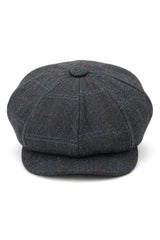 Men's 8 Panel Razor Baker Boy Hat Wool Tweed Blinders Newsboy Flat Cap