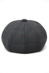 Men's 8 Panel Razor Baker Boy Hat Wool Tweed Blinders Newsboy Flat Cap