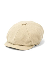 Men's 8 Panel Razor Summer Beige Baker Boy Hat Cotton Blinders Newsboy Flat Cap Shelby